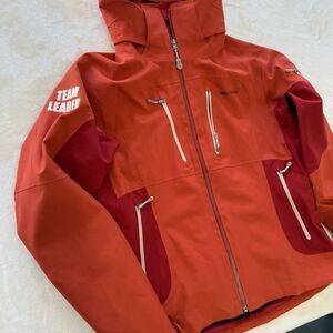 Patagonia H2No Powder Bowl Ski Jacket Womens L Red Soft Shell "TEAM LEADER" $375